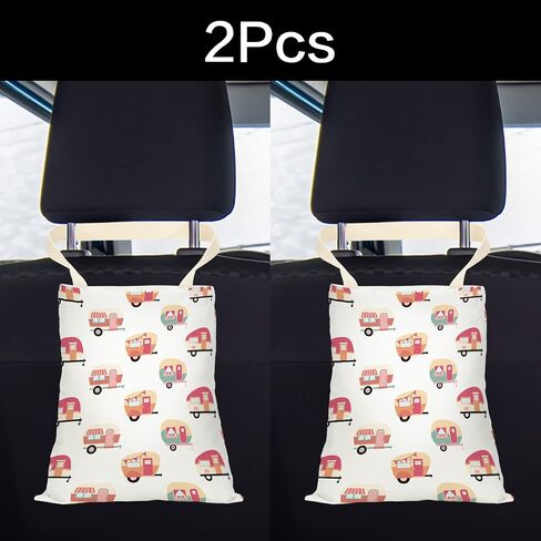 Car Trash Bag, Car Garbage Bag, Car Trash Bag Hanging, Waterproof, Car Back Seat Organizer, Car Trash Can for Car Accessories, Vehicle, Travelling, Camping, Outdoor, Animal Dog Cow Leopard Decor in Saudi Arabia