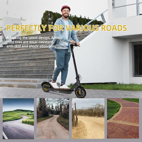 إطار مطاطي صلب مقاس 10 × 2.125 بوصة لدراجة Gotrax G4 XR/Hiboy S2 Pro/Ninebot Segway F30 F40 الكهربائية، ملحقات استبدال الإطارات الأمامية/الخلفية قطعتين مقاومة للانفجار على شكل قرص العسل in Kuwait