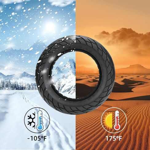 إطار مطاطي صلب مقاس 10 × 2.125 بوصة لدراجة Gotrax G4 XR/Hiboy S2 Pro/Ninebot Segway F30 F40 الكهربائية، ملحقات استبدال الإطارات الأمامية/الخلفية قطعتين مقاومة للانفجار على شكل قرص العسل in Kuwait