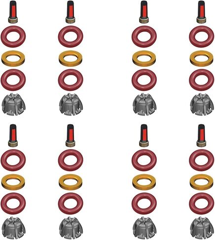 8 مجموعة حقن الوقود يا الدائري مجموعة الختم مجموعة من 4 قطع لنيسان لإنفينيتي لدودج لفورد لميركوري in Kuwait