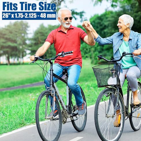 8 قطع من أنابيب الدراجة مع 2 رافعة للإطارات، أنابيب داخلية للدراجة، أنبوب إطار الدراجة 26 × 1.75-2.125 بوصة، صمام بريستا/فرنسي 48 مم يناسب 1.75/1.85 1.95/2.0/2.10/2.125 أنبوب داخلي لدراجة الأطفال الطريق MTB in Kuwait