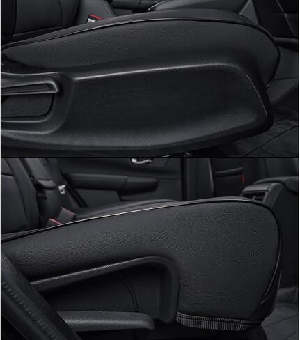أغطية مقاعد EKR ملائمة حسب الطلب لسيارة Honda CRV 2023 2024 - مجموعة كاملة، جلد (أسود) in Kuwait