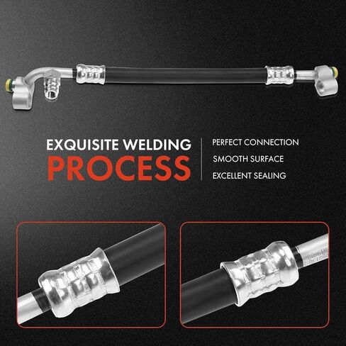 A-Premium A/C Discharge Line Hose Assembly Compatible with BMW 3-Series 323i 328i 325i / 328Ci 323Ci 325Ci 330Ci / 325xi 330i 330xi, 2.5L 2.8L 3.0L, Compressor to Condenser in Saudi Arabia