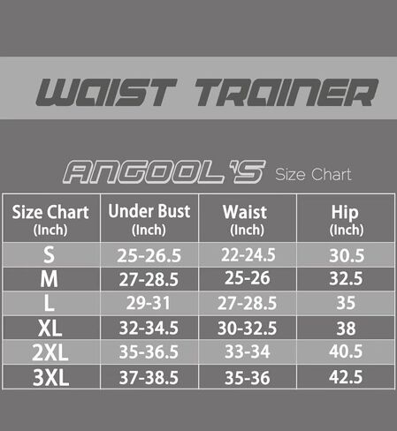 مدرب خصر من النيوبرين من ANGOOL للنساء، حزام تشذيب مقاس كبير وحزام ساونا للعرق مع سحاب مموه XL in Kuwait