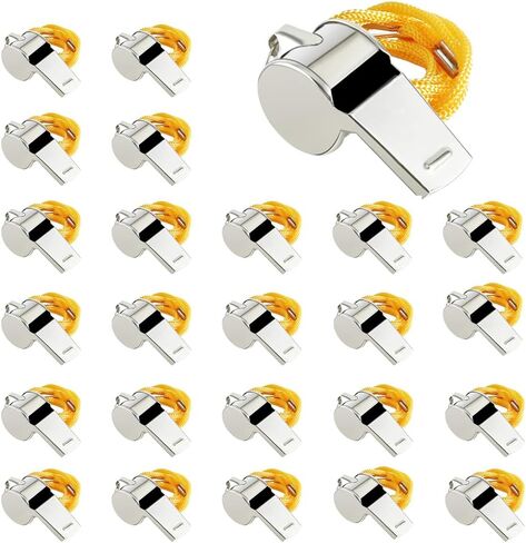 صفارة المدرب، 25 صفارة حكم كرة القدم مع حبل لحكم التدريب الرياضي في حالات الطوارئ in Kuwait