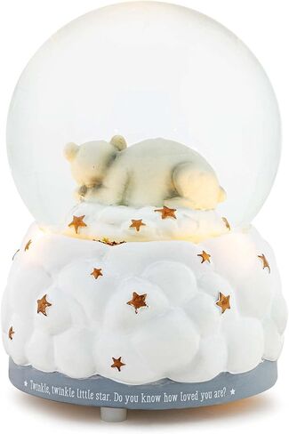 DEMDACO Twinkle Twinkle Little Star White and Grey 5.5 x 4 Inch Illuminated Musical Water Globe in Saudi Arabia