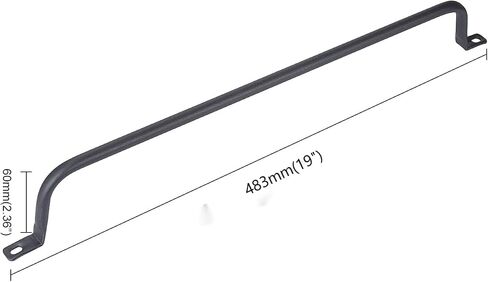 19" Horizontal Lacing Bar w/ 0.5 inch Offset rack Mount cable management, Pack of 10 in Saudi Arabia