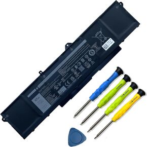 97Wh 9JRV0 Laptop Battery Replacement for Dell Latitude 5521 5531 Precision 3561 3571 3581 3591 Alienware m17 R5 AMD m18 R1 R2 Series 0P3TJ 0R05P0 05RGW 11.4V 8071mAh