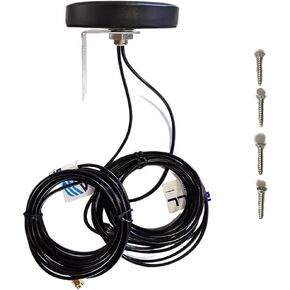 MASWELL Cellular Antenna 4G LTE 2X2 MIMO Antenna 4G 3G and GSM Screw Mount Plus L Plate Mount