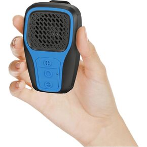 Wearable Bluetooth Speaker, Wireless Clip Speaker Built-in Mic,Hands-Free Music and Calls for Work/Riding/Hiking/Outdoor IP67 Waterproof (Blue)