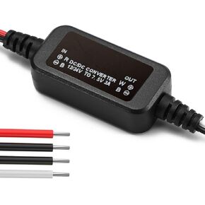 DC 12V/24V to 7.5V 3A Voltage Converter DC 10-30V to 7.5V 3A 22.5W Step-Down Converter Buck Converter Power Supply Adapter for Car Auto Vehicle Motor LED Lighting & More