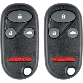 Key Fob Replacement for 1998-2002 Honda Accord/ 1999-2003 Acura TL Car Keyless Entry Remote Control, KOBUTAH2T, 4 Buttons, 2Pcs