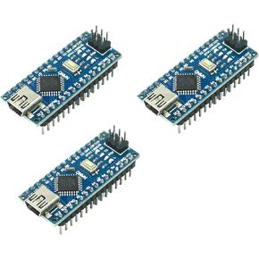 3Pcs Nano V3.0 CH340 Atmega328P USB to TTL Compatible with for Arduino Nano Welding Pins Without Cable