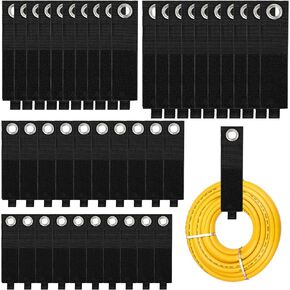 40 Pcs Extension Cord Holder Organizer, Heavy Duty Storage Straps, Hanging Extension Cord Organizer for Cable Management & Storage On Garage Wall, Garage Hooks Storage Straps for Cable Hose Cord