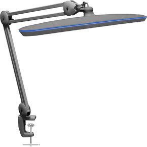 Neatfi XL 2,200 Lumens LED Desk Lamp, 23 Inches 24W, Adjustable Arm, Dimmable, Eye Caring, Nail Light for Home, Office, Study Lamp (Non-CCT with Clamp, White)