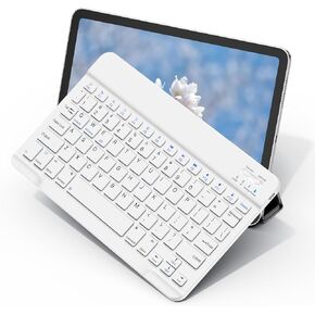 XIWMIX Wireless Bluetooth Keyboard for Samsung Galaxy Tablets, 7-Color Backlit, Ultra-Slim Portable, Type-C Rechargeable, Compatible with Tab A9+/S9/S9 FE/S9+/S9 FE+/S6 Lite/S7/A8