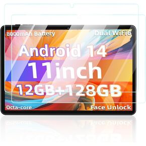 Screen Protector for COLORROOM C5 JPSB Android 14 Tablet 11inch 2in1 Tablet PC,UYRUREL Anti-Scratch 9H Hardness Touch Sensitive 2.5D Rounded Edges Bubble Free Easy to Install,2 Pack.