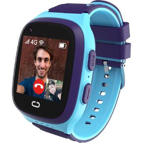 4G Kids Smart Watch With With GPS Tracker & Video Calling Chids Watch Watch Age 5-12 ، مقاوم للماء SOS SOS Call Call Camera Clost Clock HD HD GPS Smartwatch Hompts for Kids (Blue)