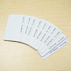 RFID Access Control Keycard, 125khz EM4100, 100pcs, White