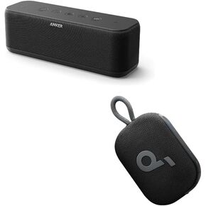 Anker Upgraded, Soundcore Boost & Soundcore Select 4 Go Bluetooth Speaker, Ultra Portable, Up to 20 Hours of Playtime, IP67 Waterproof and Dustproof, Floatable, Powerful Sound