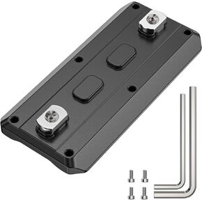 ML180 Mlok Arca Rail, 7.09'' Arca Rail Mount Adapter Quick Release Plate Compatiable Arca Swiss & RRS Dovetail Tripod Ball Head for Hunting and Shooting