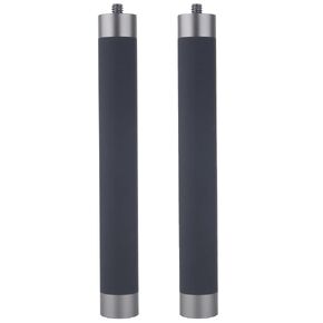 Aluminium 1/4" Thread Extension Rod Mount, Camera Extension Rod for Dash Cam, Action Cameras, 15cm/5.9 inch Long with 1/4" Male Female Thread (2PCS)