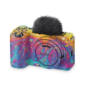 Carbon Fiber Camera Skin Compatible with Sony ZV E10 II Camera (2024) - Winter Rock - Premium 3M Vinyl Protective Wrap Decal Cover - Easy to Apply | Crafted in The USA by MightySkins