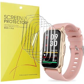 Compatible for Zeacool Fitness Tracker Screen Protector, [6 Pack] Full Coverage TPU Clear Film Compatible for Zeacool 1.47" Fitness Tracker (6 Pack)