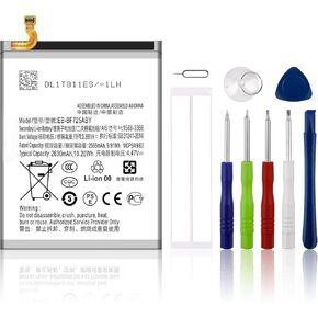 Replacement Battery EB-BF725ABY Compatible with SAM Galaxy Z Flip 4 5G SM-F721B with Tools