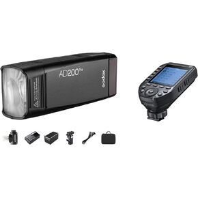Godox AD200Pro Pocket Flash with Godox XProII-S Wireless Flash Trigger for Sony Camera