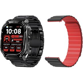 AMAZTIM M3E Smart Watch + Magnetic Strap(Red)