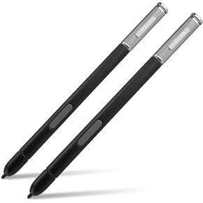 Poxwave Stylus Pen for Galaxy Note Tablet 10.1 (2014) (قلم القلم القلم (2 عبوة) ، طرف السيليكون ، قلم S الدقيق - Jet Black