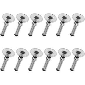 12Pcs Silver Universal Stylus Replacement Disc Tips, Round Shape, Replaceable Stylus Pen Tips for Touch Screen Devices, Nice Gifts
