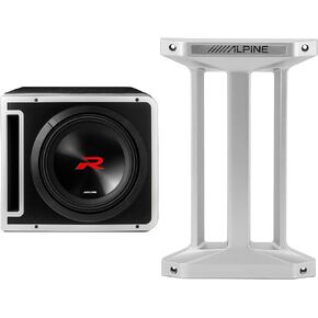 Alpine R2-SB12V Pre-Loaded R-Series 12-inch Subwoofer Enclosure, with KTX-H12 Linking kit