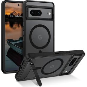 Guagua for Google Pixel 7 Pro Case مع الحالات المغناطيسية ذات الحالات المغناطيسية غير المرئية غير المرئية الشفافة غير اللامعة. in Kuwait