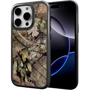 CellHelmet Fortitude Case لـ iPhone 16 Pro | Magsafe متوافق | حماية مزدوجة | إسقاط اختبار معتمد | صدمة متين iPhone 16 Pro Mossy Oak Case | كامو الأراضي السفلية