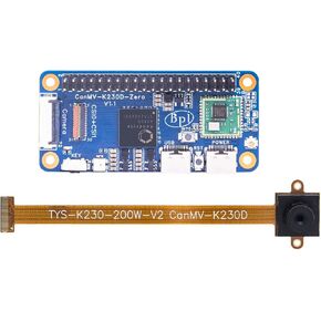 youyeetoo Banana Pi BPI-CanMV-K230D-Zero Single Board Computers, Canaan K230D RISC-V, 128MB LPDDR4, Dual Kamera MIPI CSI, 40Pin GPIO, AIoT SBC, Motherboard (Basic kit)