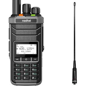 Radtel RT-860 Multi Band Ham Radio HF UHF VHF Dual Band with AM USB LSB CW CB LW MW SW SSB Reception, 1024 Channels, 2000mAh Battery, Type-C Charging (Without SW/MW Antennas) With Radtel Tri-Band Flex