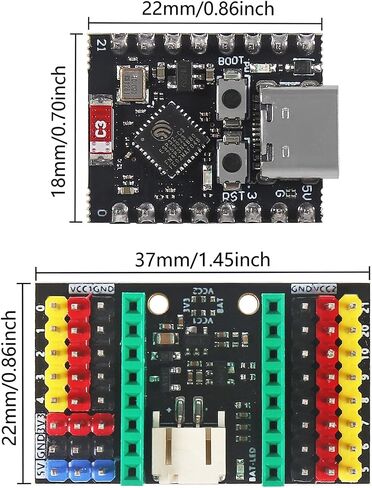 5pcs ESP32 ESP32-C3 Development Board ESP32 C3 Mini WiFi Bluetooth 160MHz Running Frequency 2.4GHz Wi-Fi & Bluetooth 5.0 ESP32 C3 Super mini for Arduino in Saudi Arabia