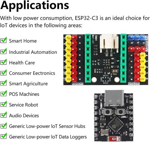 5pcs ESP32 ESP32-C3 Development Board ESP32 C3 Mini WiFi Bluetooth 160MHz Running Frequency 2.4GHz Wi-Fi & Bluetooth 5.0 ESP32 C3 Super mini for Arduino in Saudi Arabia