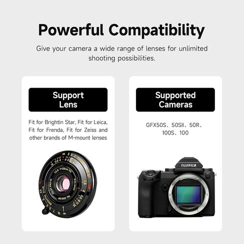 محول عدسة LM- L، متوافق مع LM Zeiss ZM، عدسة Voigtlander VM إلى T Mount CameraT، Typ701، yp701، TL، TL2، CL (2017)، SL، Typ601 in Kuwait