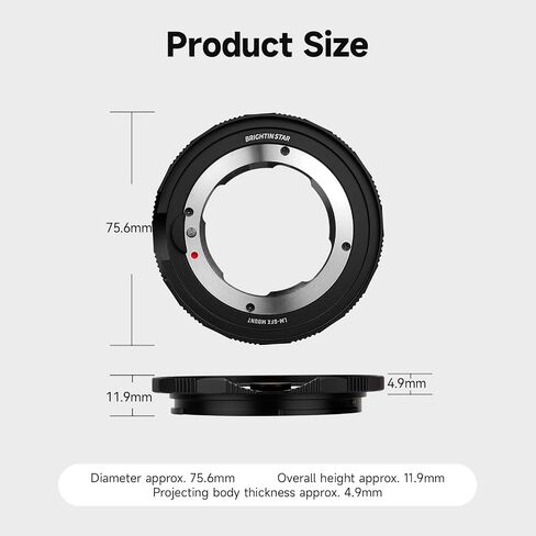 محول عدسة LM- L، متوافق مع LM Zeiss ZM، عدسة Voigtlander VM إلى T Mount CameraT، Typ701، yp701، TL، TL2، CL (2017)، SL، Typ601 in Kuwait