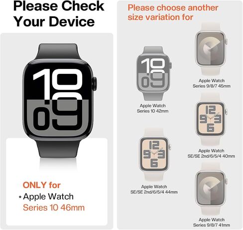 Tensea 6Pack Compatible with Apple Watch Screen Protector 46mm 42mm 45mm 41mm 44mm 40mm Accessories, Soft Film [without Installation House], for iWatch Series 10 9 8 7 6 5 4 SE 2nd Generation in Saudi Arabia