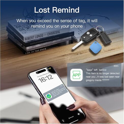 محدد موقع بطاقة تعقب الأمتعة بتقنية Bluetooth يعمل مع Apple Find My، جهاز تعقب ذكي لحقيبة السفر والحقيبة وحقيبة الظهر والمحفظة وبطارية قابلة للاستبدال وعلامة ذكية للعناصر (2 علامة سوداء وحقيبة) in Kuwait