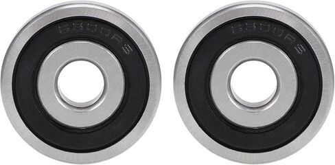 Sealed Ball Bearing - Lubricated - Chrome Steel (6201-2RS, 4) in Kuwait