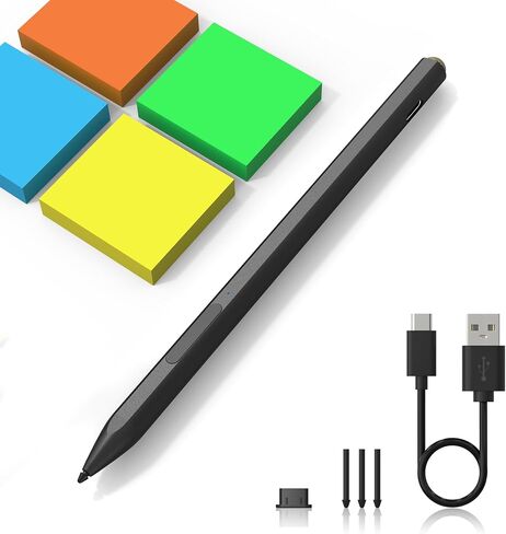 Surface Pen Stylus for Microsoft Surface Pro 11/10/X/9/8/7/7+/6/5/4/3, Surface Go 4/3/2/1, Surface Laptop/Studio/Book 4/3/2/1 Stylus Pen with Palm Rejection, 4096 Pressure, Magnetic, 4Nibs,Rehargeable in Saudi Arabia