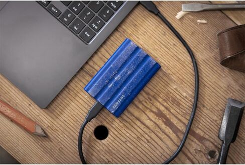 سامسونج MU-PE4T0S/AM T7 4 تيرابايت شيلد SSD محمول، USB 3.2، حزمة سوداء مع حافظة صلبة ومحول محول من النوع C، نوع C USB C أنثى إلى USB2.0 USB 2.0 A ذكر in Saudi Arabia