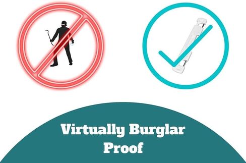 Double Bolt Lock for Glass Sliding Doors - Advanced Technology to Keep Your Family Safe and Secure - High Security Lock - Virtually Burglar Proof in Saudi Arabia