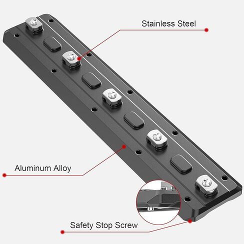 ML180 MLOK ARCA RAIL ، 7.09 '' ARCA Rail Mount Adapter Quick Phredible Plate Compatible ARCA Swiss & RRS Dovetail Devetail Ball Head للصيد وإطلاق النار in Kuwait