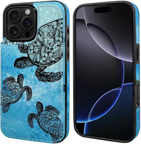 Fashionable Flip PU Leather Wallet Case with Card Holder, Kickstand Card Slots Case Compatible with Apple iPhone 16 Pro Max 6.9 inch 2024 - Black Composition Book in Kuwait